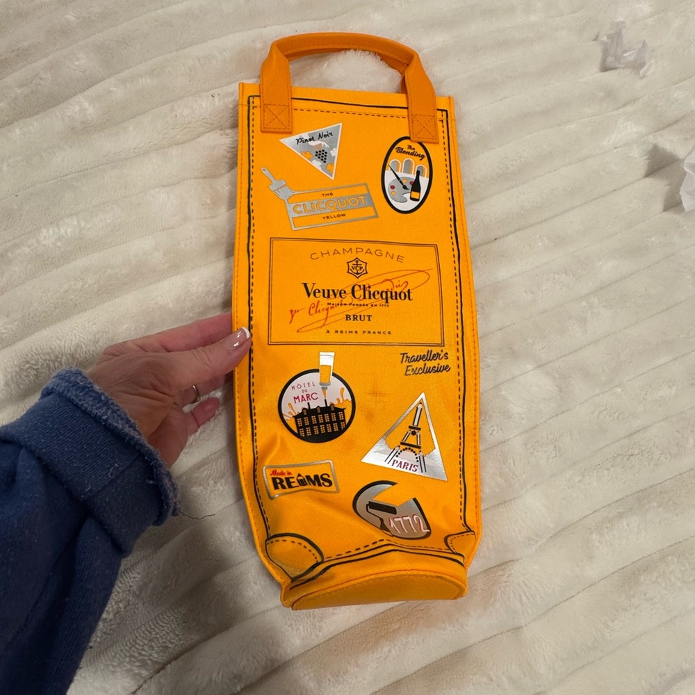 Veuve Clicquot Champagne Insulated Cooler Bag Orange Ice Jacket with Handles